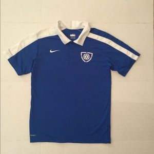 NIKE-BOYS FIT DRY SOCCER SHIRT, COBALT BLUE.